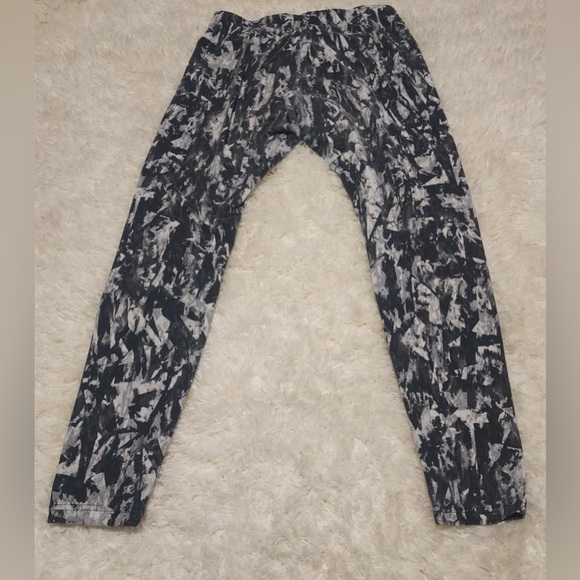 NIKE Women's Geometric Print Ankle Length Cotton Blend Leggings Size Large EUC - Picture 2 of 7